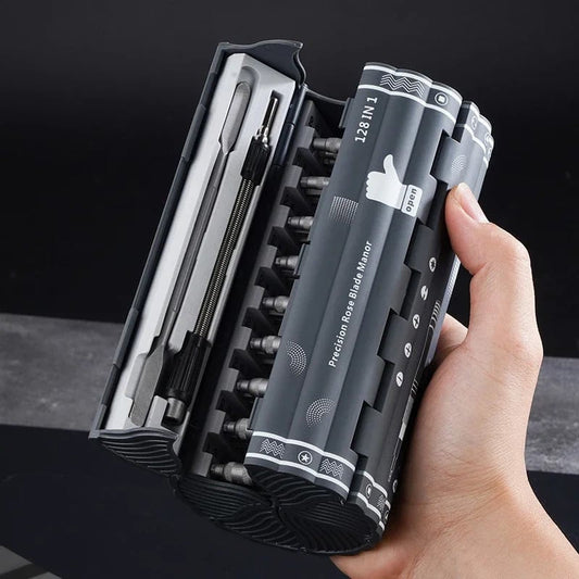 KUBRICK – 128-i-1 Magnetiskt Precisionsskruvmejselset