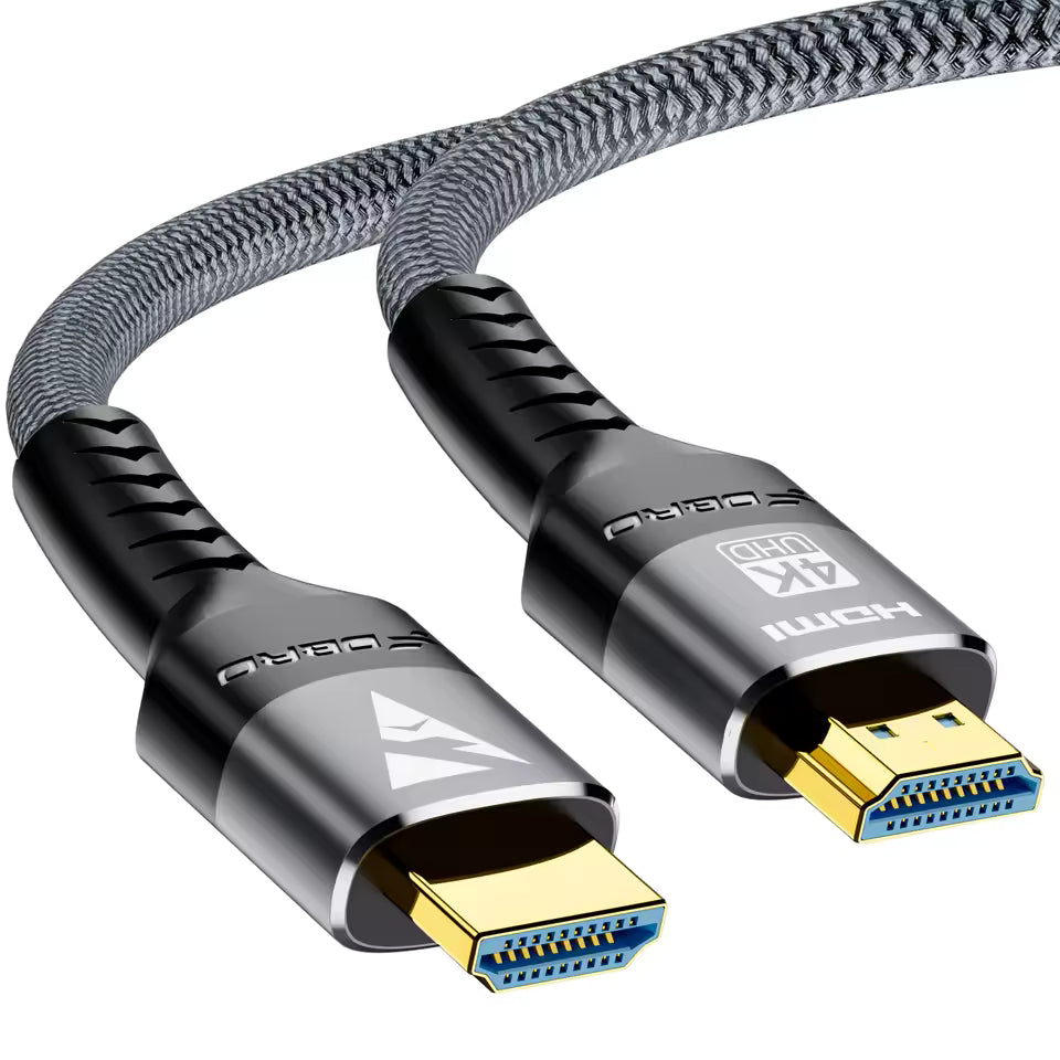 4K HDMI Kabel – Flätad högprestandakabel