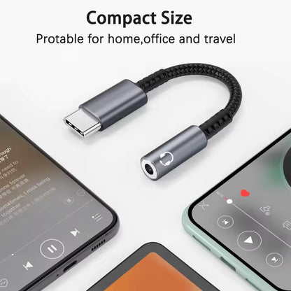 USB-C till 3,5 mm Hörlursadapter