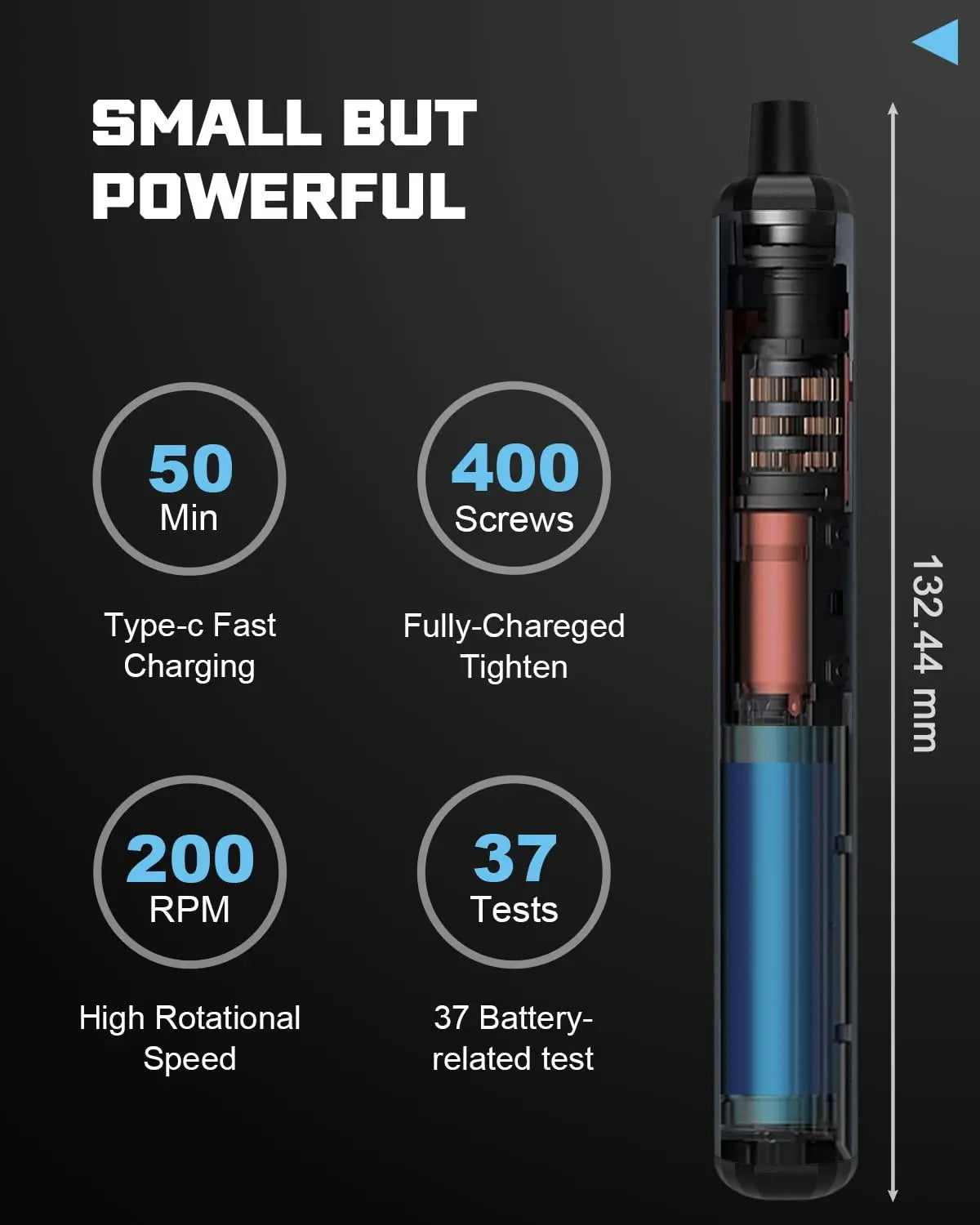 RIDLEY - 68-i-1 mini precisions elektriskt skruvmejselset